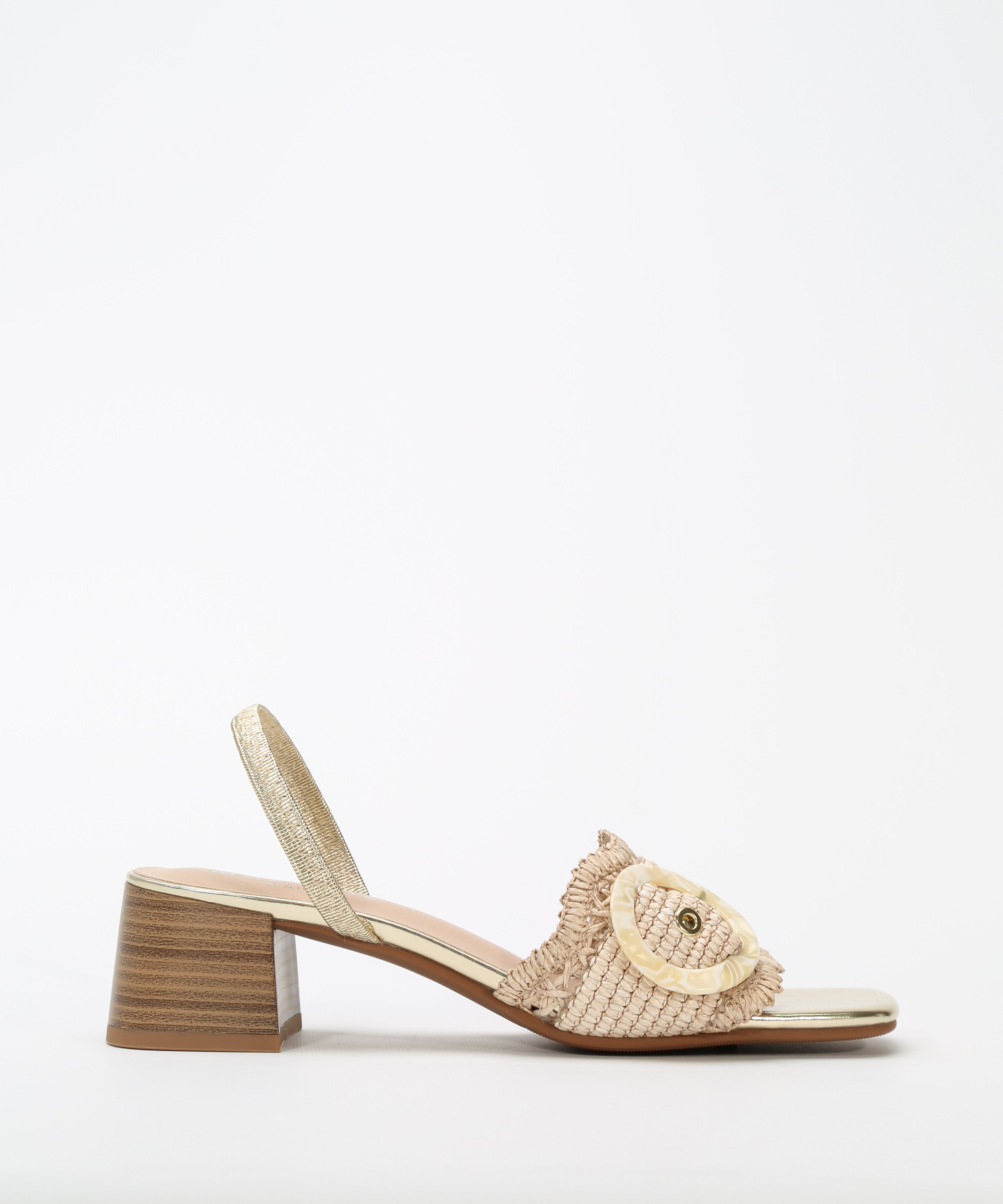 Sandalias tacón hebilla